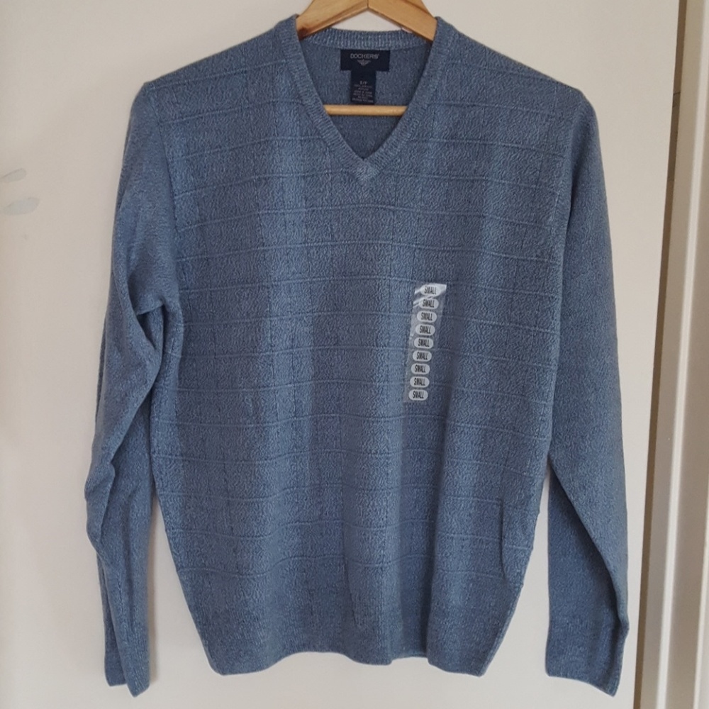 Dockers blue v-neck sweater